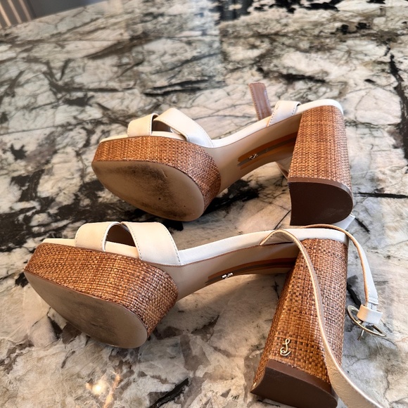 Sam Edleman Item Nolita Platform Sandal Color: Modern Ivory Leather - Picture 4 of 5